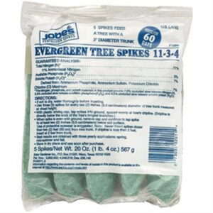 JOBES BULK EVERGREEN SPIKES 11-3-4 (5 per pkg)