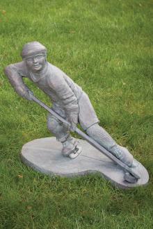 Hockey Player Boy 25 inch Concrete Statue 7975