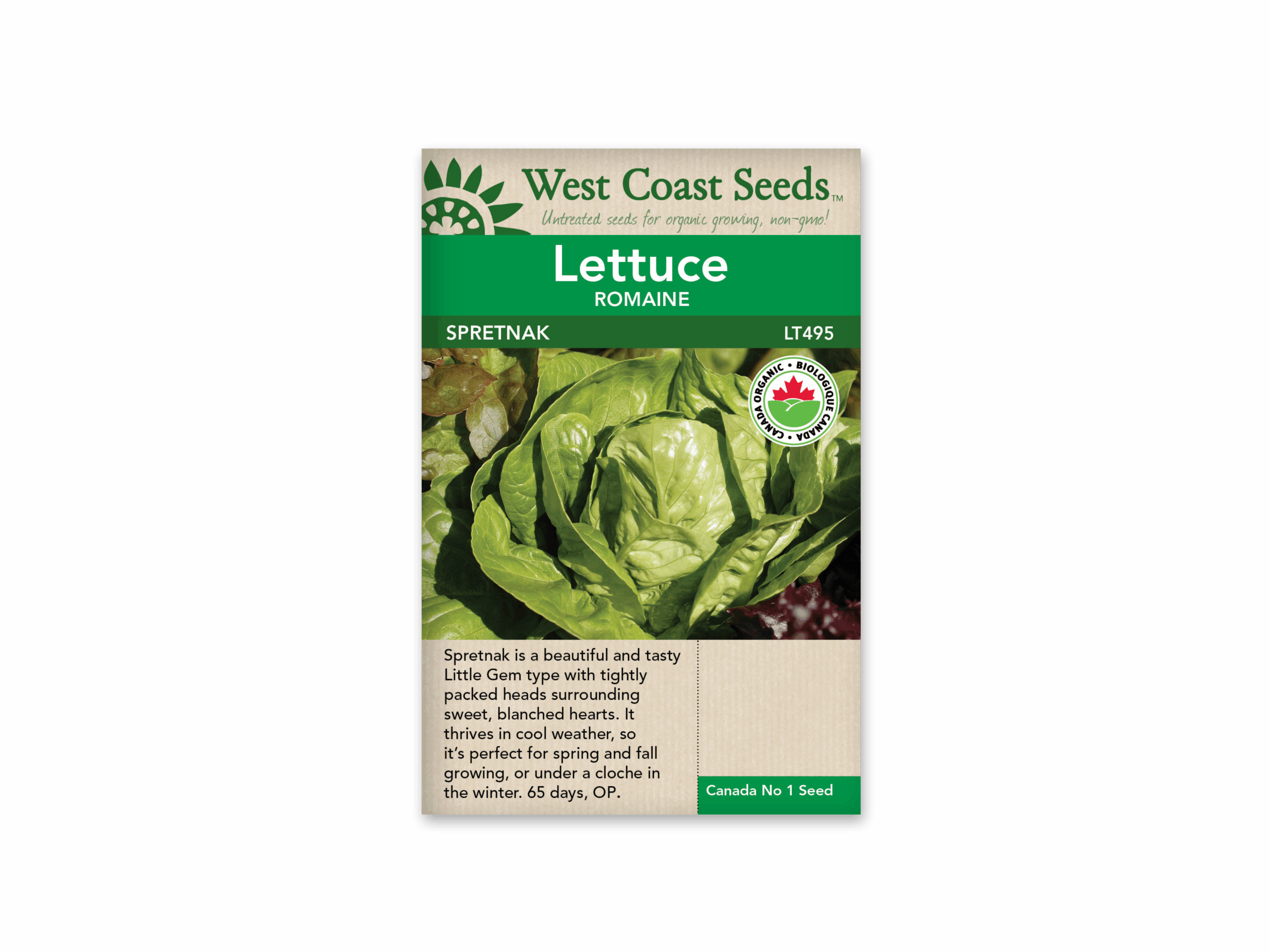 Lettuce Spretnak Organic Certified