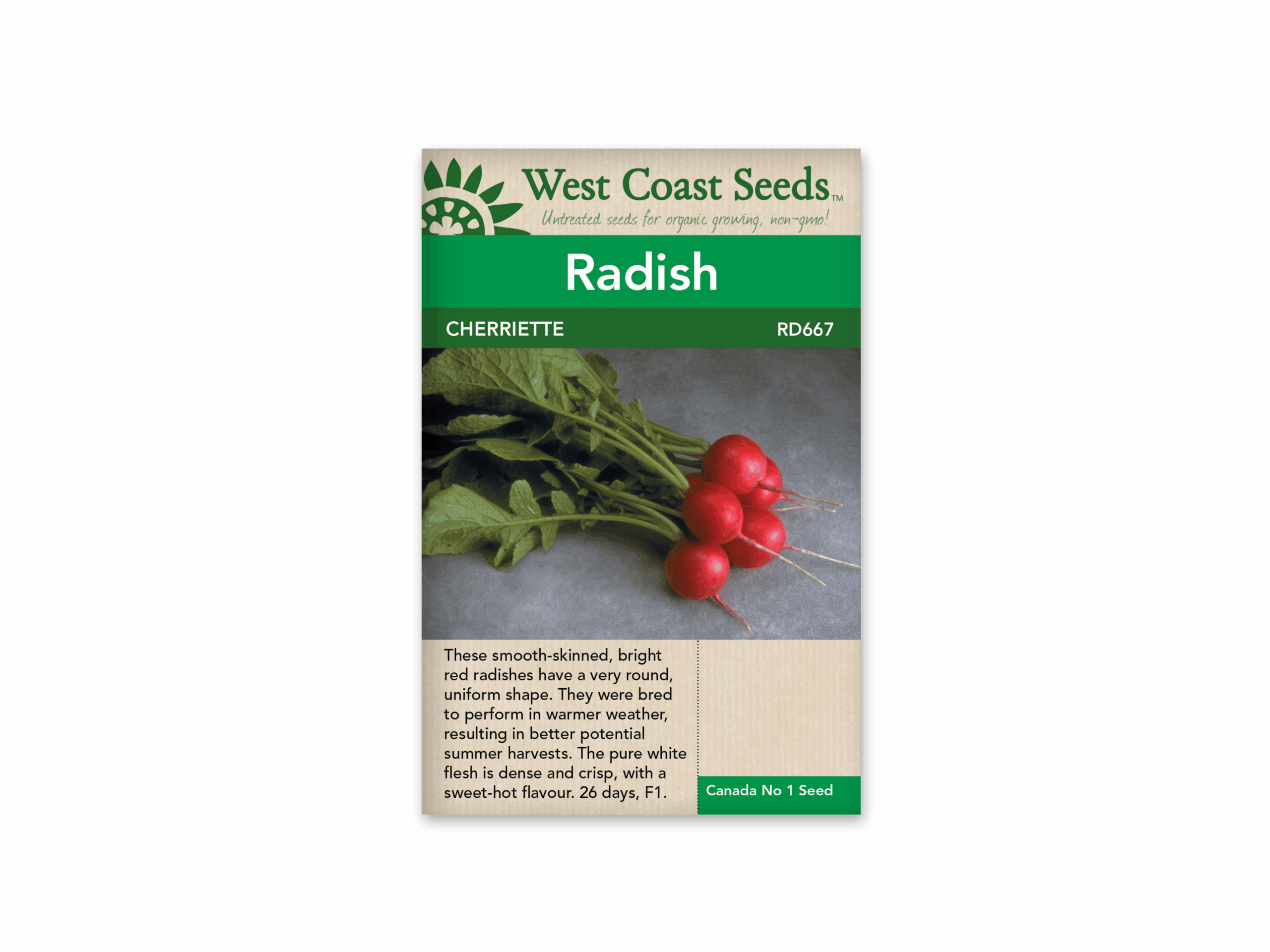 Radishes - Cherriette (100 Seeds) Red