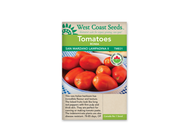 Tomato San Marzano Lampadina 2 Organic Certified